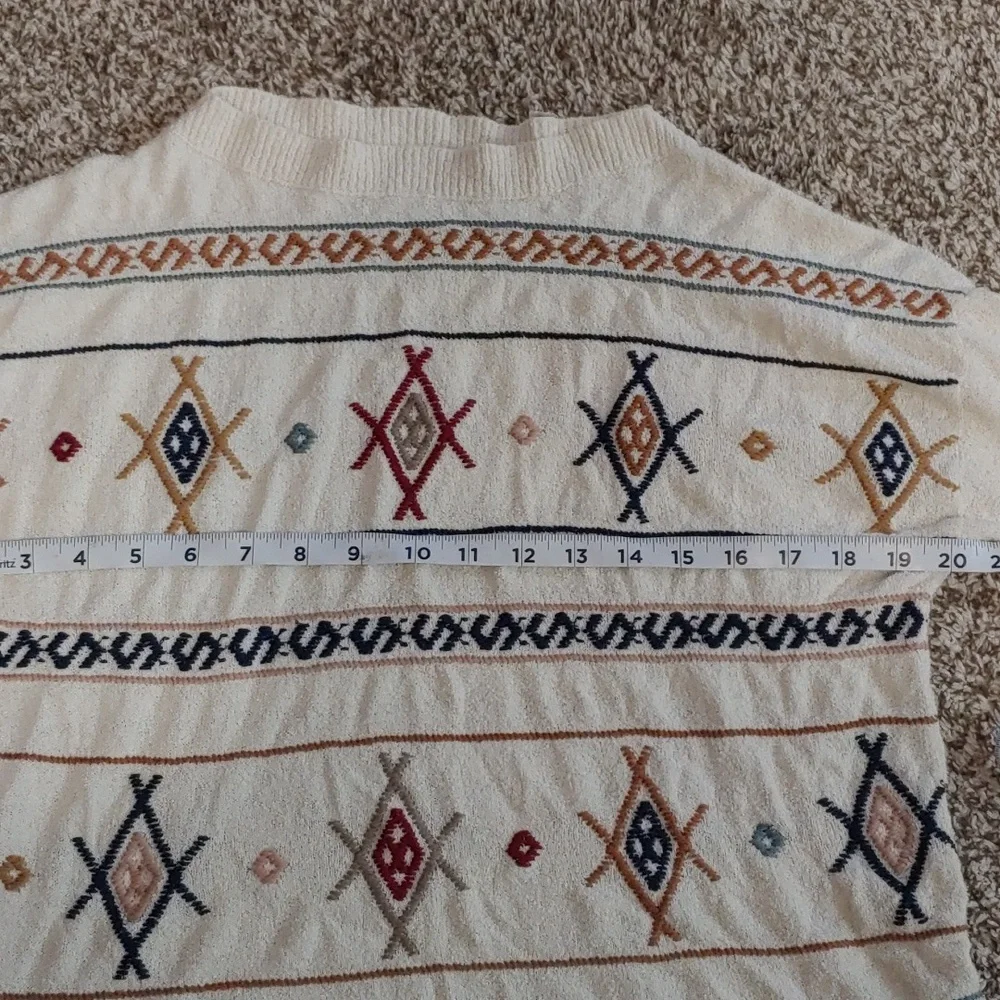Madewell Reseda Sweater Aztec Crewneck Women's Size Small